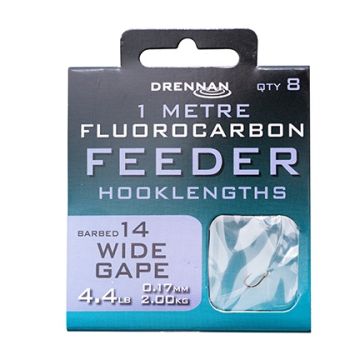 Drennan Wide Gape Fluorocarbon Feeder Hooks