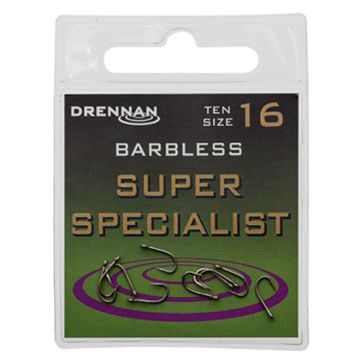 Drennan Super Specialist. Barbless