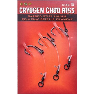 ESP Carp Cryogenic  Chod Rig Barbless Hooks