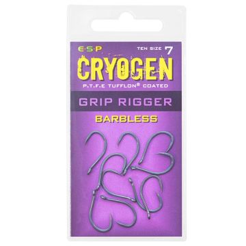 ESP Carp Cryogen Grip Rigger. Barbless