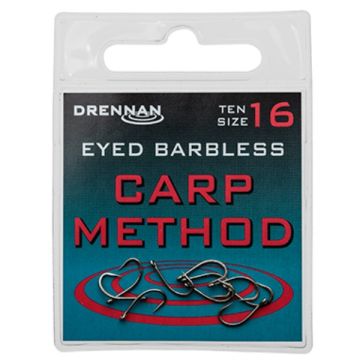 Drennan Carp Method. Eyed Barbless