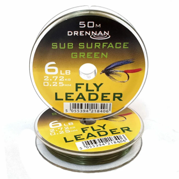 Drennan Sub Surface Green Fly Leader 50m Spool